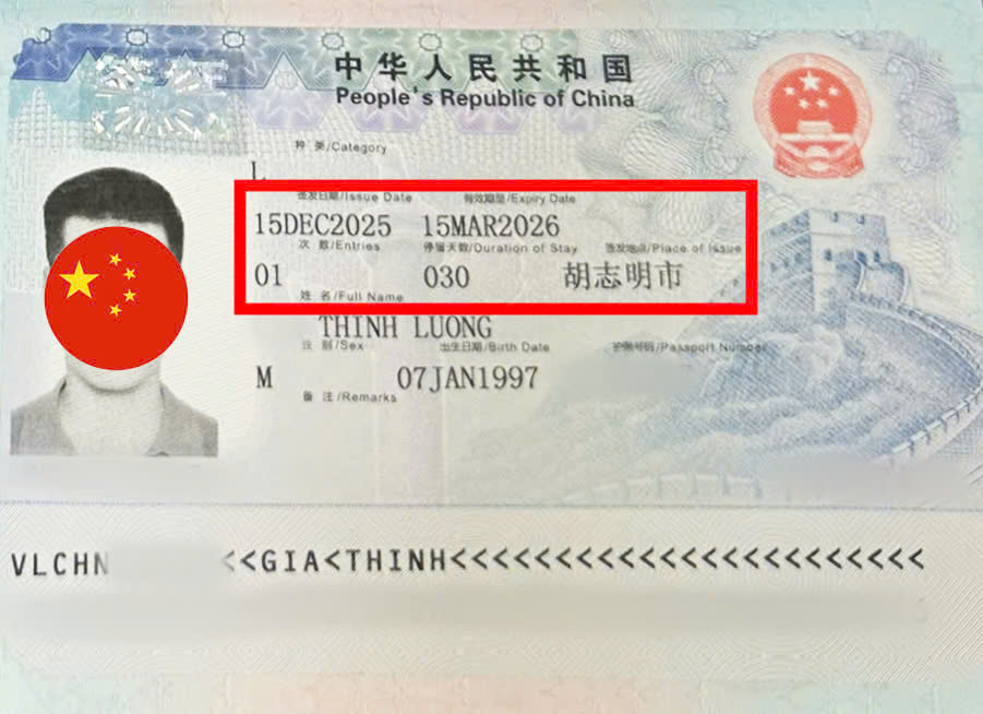 Kết quả visa Trung Quốc